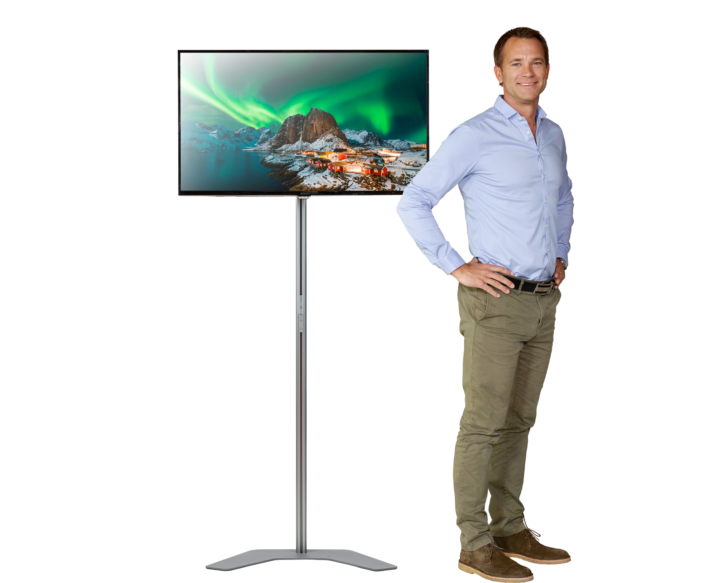 Expolinc Monitor Stand bis 55 Zoll und 15kg Last
