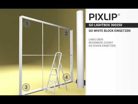 PIXLIP GO LED 300 x 250cm